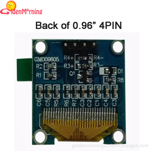 0.96" OLED display, 4P interface IIC i2c, 128*64 pixels, with yellow & blue colors